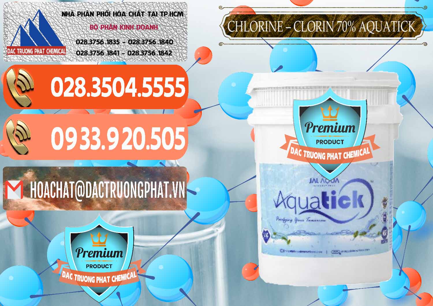 Cung ứng _ bán Chlorine – Clorin 70% Aquatick Thùng Cao Jal Aqua Ấn Độ India - 0237 - Đơn vị chuyên phân phối ( bán ) hóa chất tại TP.HCM - hoachatmientay.com