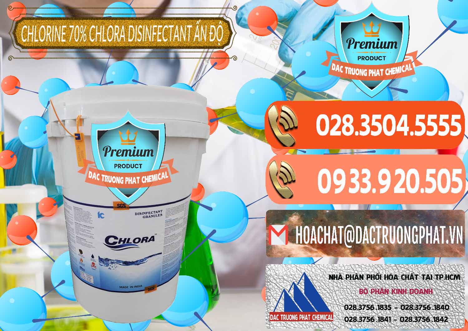 Phân phối ( bán ) Chlorine – Clorin 70% Chlora Disinfectant Ấn Độ India - 0213 - Đơn vị nhập khẩu _ cung cấp hóa chất tại TP.HCM - hoachatmientay.com