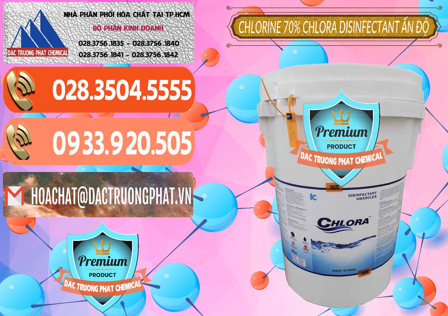 Nơi chuyên bán & phân phối Chlorine – Clorin 70% Chlora Disinfectant Ấn Độ India - 0213 - Nơi chuyên cung cấp - bán hóa chất tại TP.HCM - hoachatmientay.com