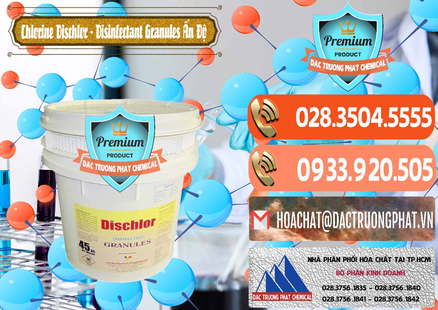 Cung ứng và bán Chlorine – Clorin 70% Dischlor - Disinfectant Granules Ấn Độ India - 0248 - Cty cung cấp & phân phối hóa chất tại TP.HCM - hoachatmientay.com
