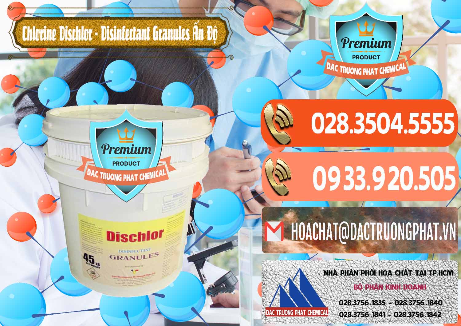 Công ty bán & phân phối Chlorine – Clorin 70% Dischlor - Disinfectant Granules Ấn Độ India - 0248 - Cty chuyên phân phối _ nhập khẩu hóa chất tại TP.HCM - hoachatmientay.com