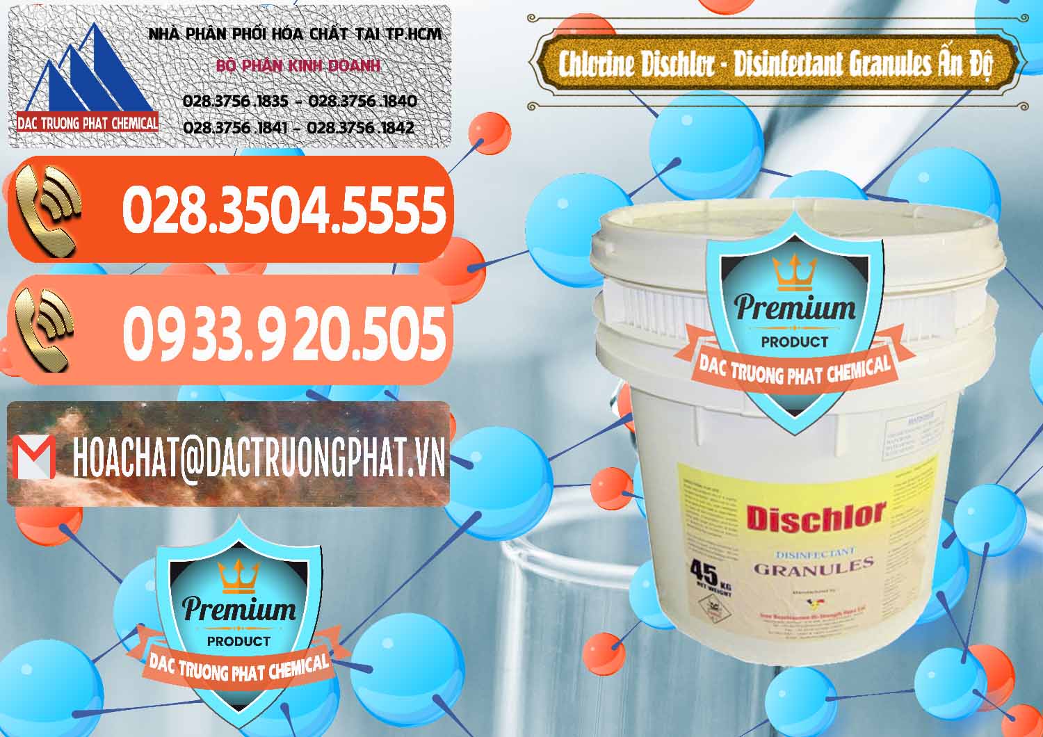 Cty bán & cung ứng Chlorine – Clorin 70% Dischlor - Disinfectant Granules Ấn Độ India - 0248 - Đơn vị chuyên phân phối _ nhập khẩu hóa chất tại TP.HCM - hoachatmientay.com