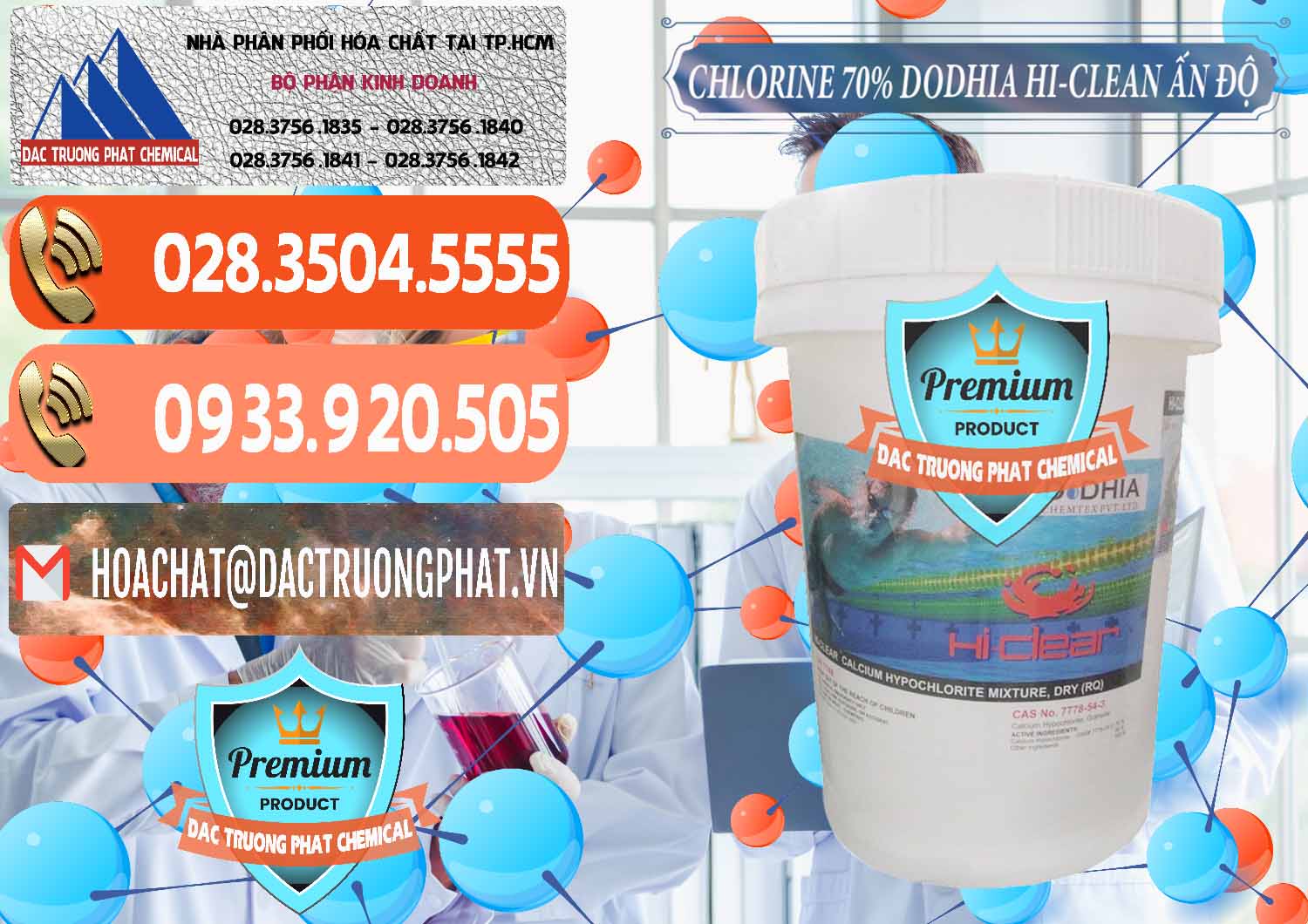 Đơn vị chuyên nhập khẩu ( bán ) Chlorine – Clorin 70% Dodhia Hi-Clean Ấn Độ India - 0214 - Đơn vị bán - cung cấp hóa chất tại TP.HCM - hoachatmientay.com