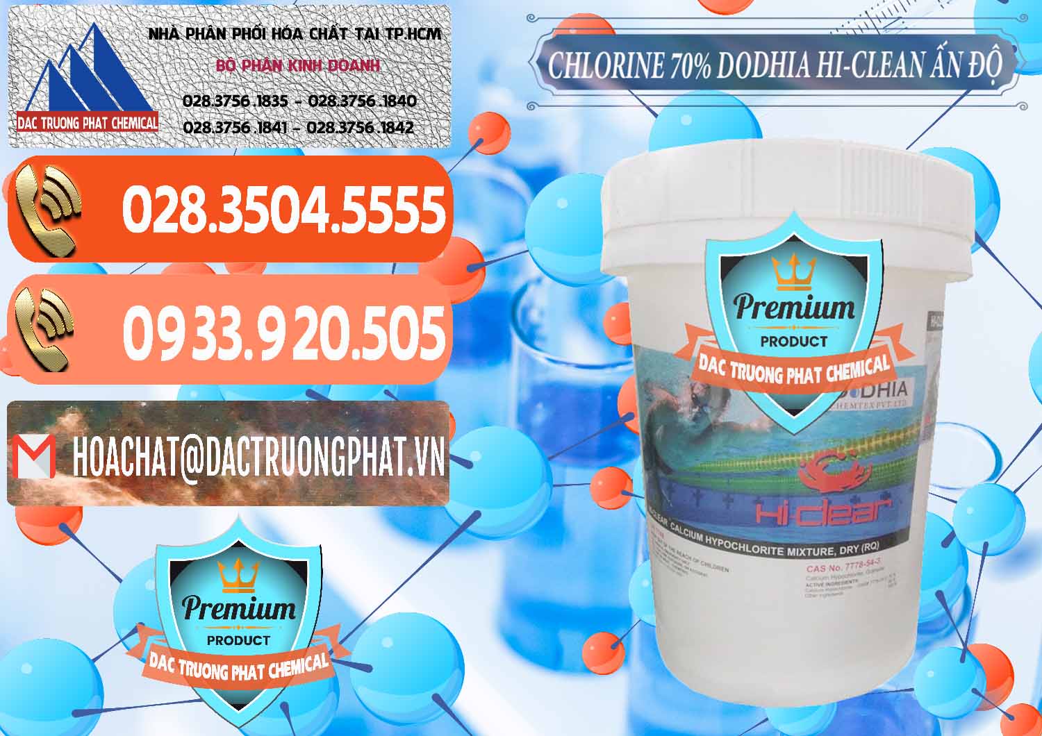 Nơi bán & cung cấp Chlorine – Clorin 70% Dodhia Hi-Clean Ấn Độ India - 0214 - Công ty bán ( phân phối ) hóa chất tại TP.HCM - hoachatmientay.com