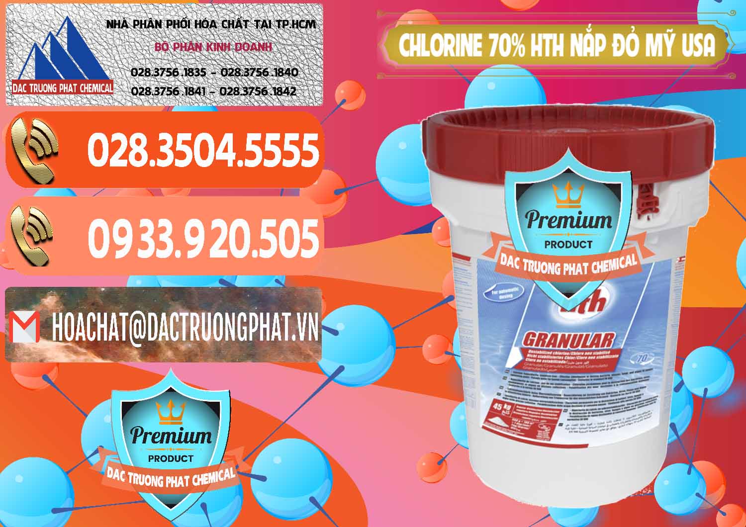 Đơn vị kinh doanh & bán Clorin – Chlorine 70% HTH Nắp Đỏ Mỹ Usa - 0244 - Nơi chuyên cung ứng & phân phối hóa chất tại TP.HCM - hoachatmientay.com