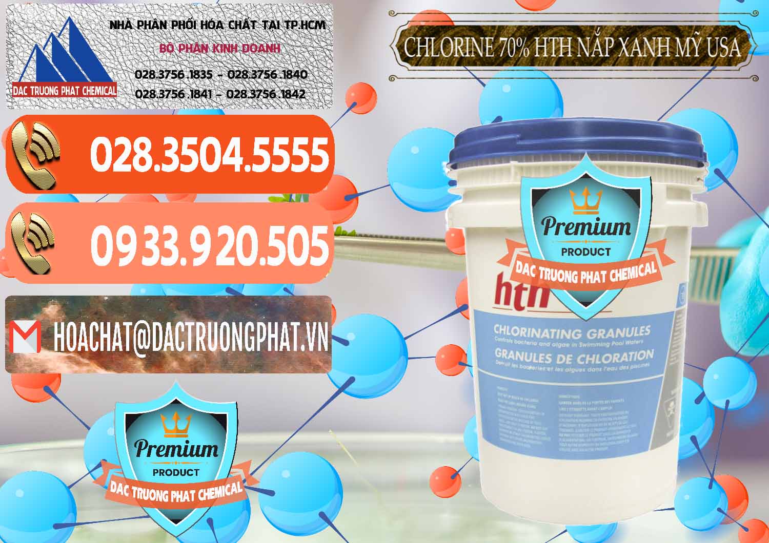 Công ty kinh doanh - bán Clorin – Chlorine 70% HTH Nắp Xanh Mỹ Usa - 0245 - Công ty cung cấp - phân phối hóa chất tại TP.HCM - hoachatmientay.com