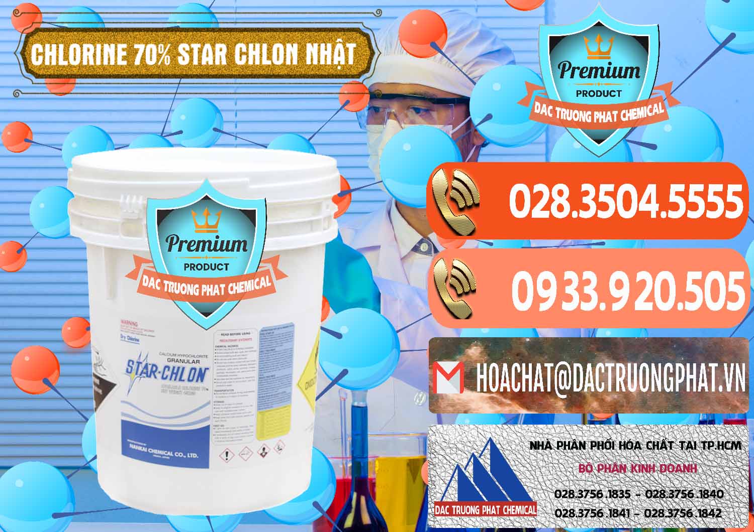 Cty cung cấp & bán Clorin – Chlorine 70% Star Chlon Nhật Bản Japan - 0243 - Cty chuyên kinh doanh _ cung cấp hóa chất tại TP.HCM - hoachatmientay.com