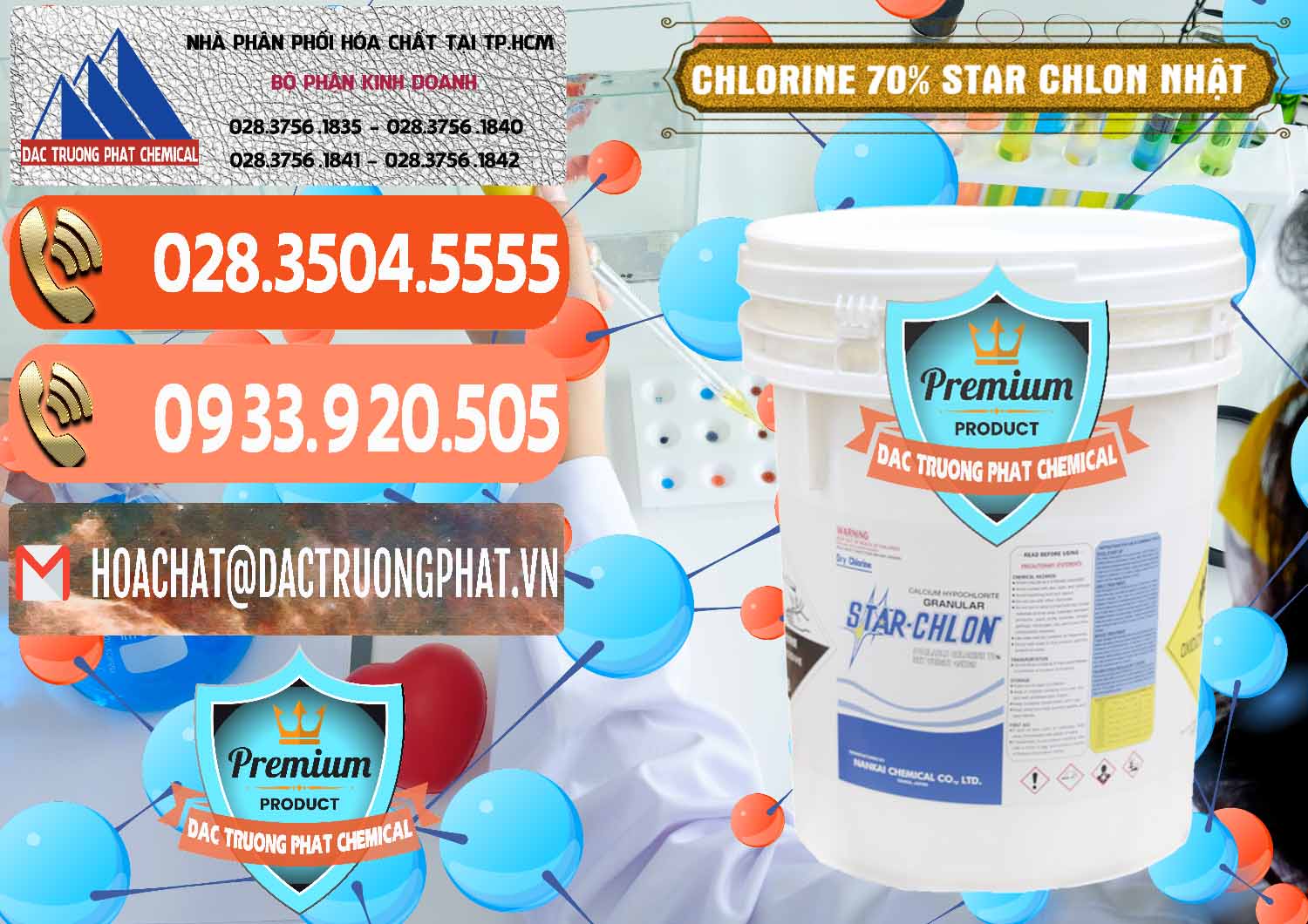 Nhà phân phối - bán Clorin – Chlorine 70% Star Chlon Nhật Bản Japan - 0243 - Cty chuyên phân phối và cung ứng hóa chất tại TP.HCM - hoachatmientay.com