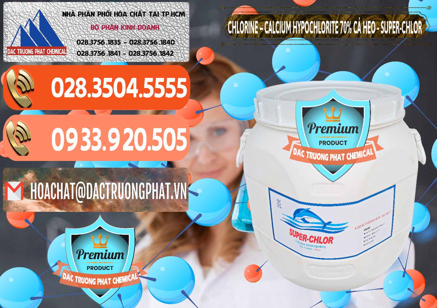 Đơn vị phân phối & bán Clorin - Chlorine Cá Heo 70% Super Chlor Trung Quốc China - 0058 - Cty phân phối và nhập khẩu hóa chất tại TP.HCM - hoachatmientay.com