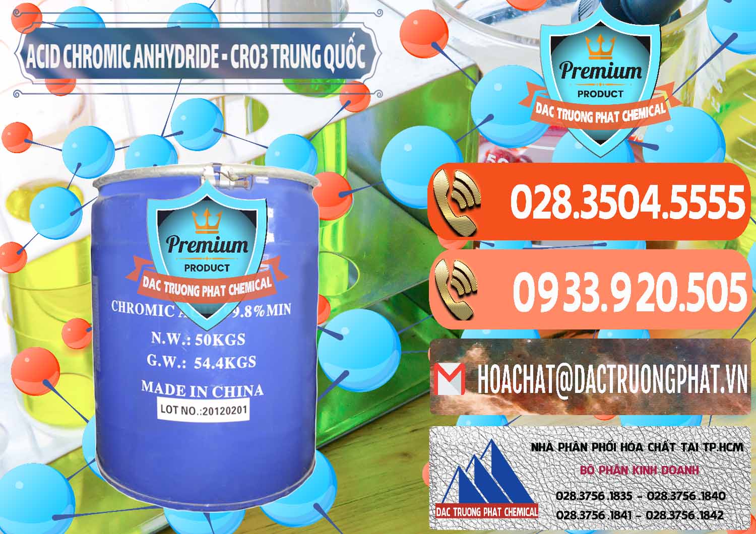 Công ty chuyên phân phối và bán Acid Chromic Anhydride - Cromic CRO3 Trung Quốc China - 0007 - Cung cấp và nhập khẩu hóa chất tại TP.HCM - hoachatmientay.com