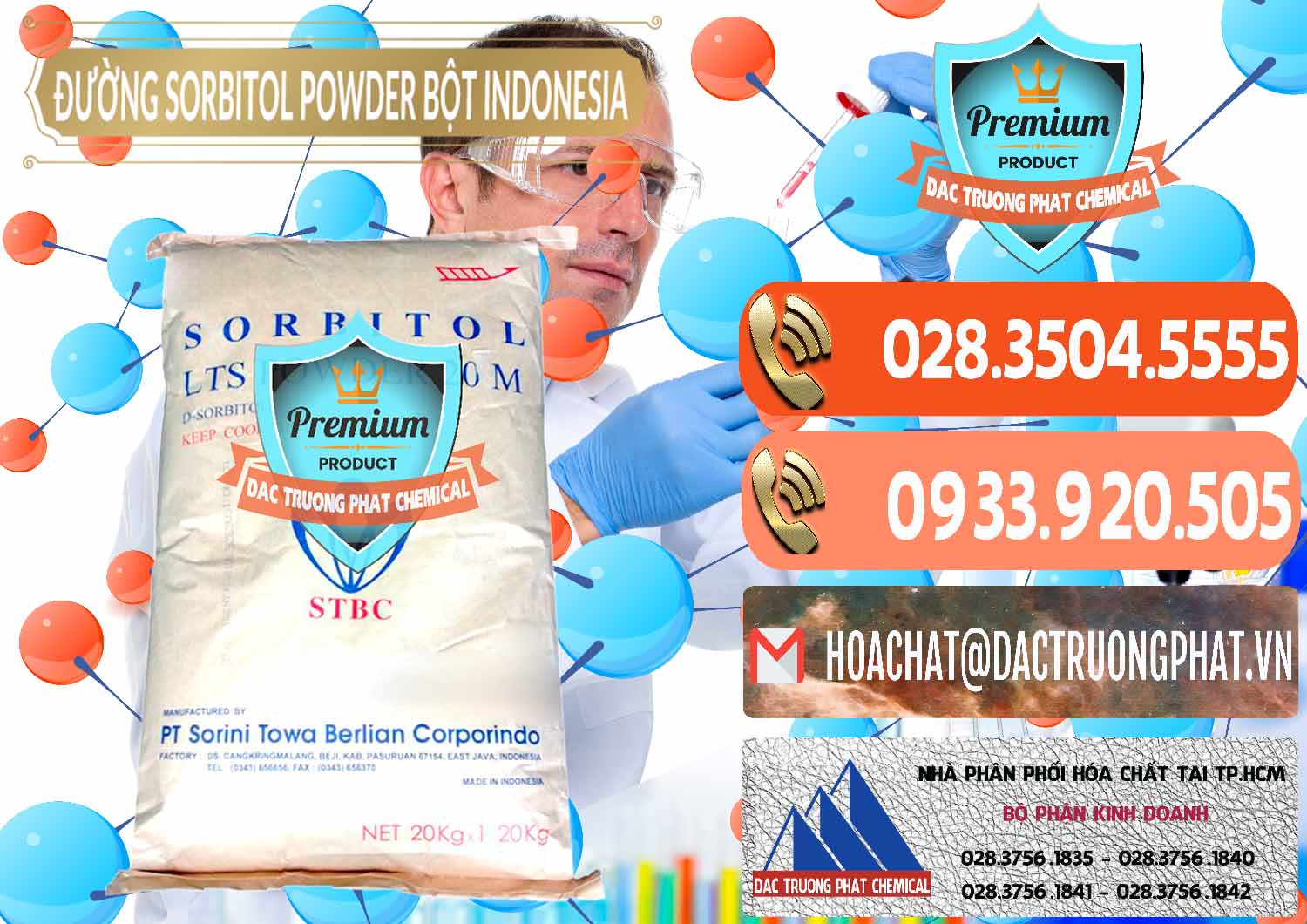 Nơi chuyên cung cấp ( bán ) D-Sorbitol Bột - C6H14O6 Food Grade Indonesia - 0320 - Chuyên phân phối và cung cấp hóa chất tại TP.HCM - hoachatmientay.com