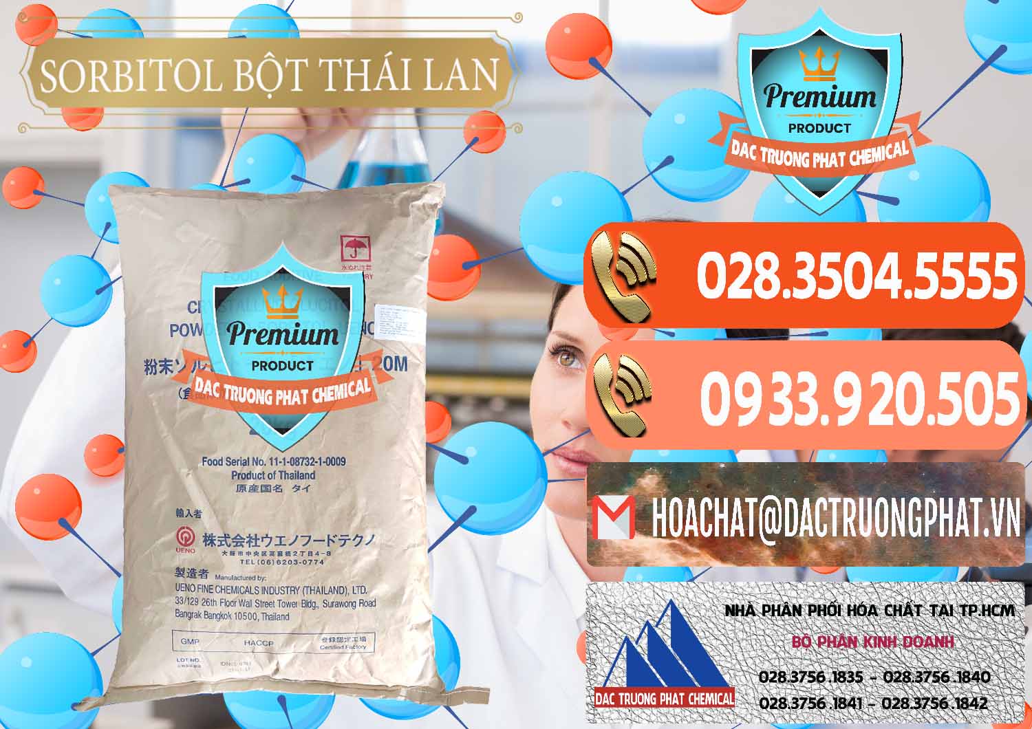 Cty kinh doanh & bán D-Sorbitol Bột - C6H14O6 Food Grade Thái Lan Thailand - 0322 - Công ty bán & phân phối hóa chất tại TP.HCM - hoachatmientay.com