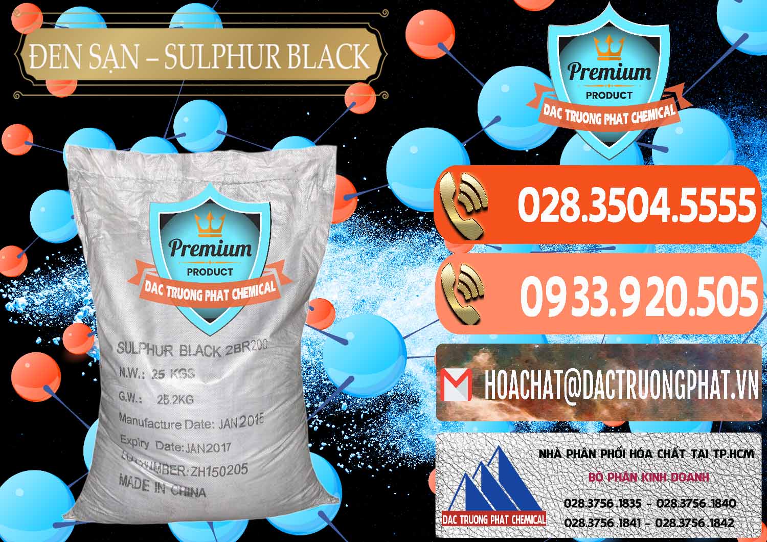 Chuyên phân phối ( bán ) Đen Sạn – Sulphur Black Trung Quốc China - 0062 - Cung cấp - phân phối hóa chất tại TP.HCM - hoachatmientay.com