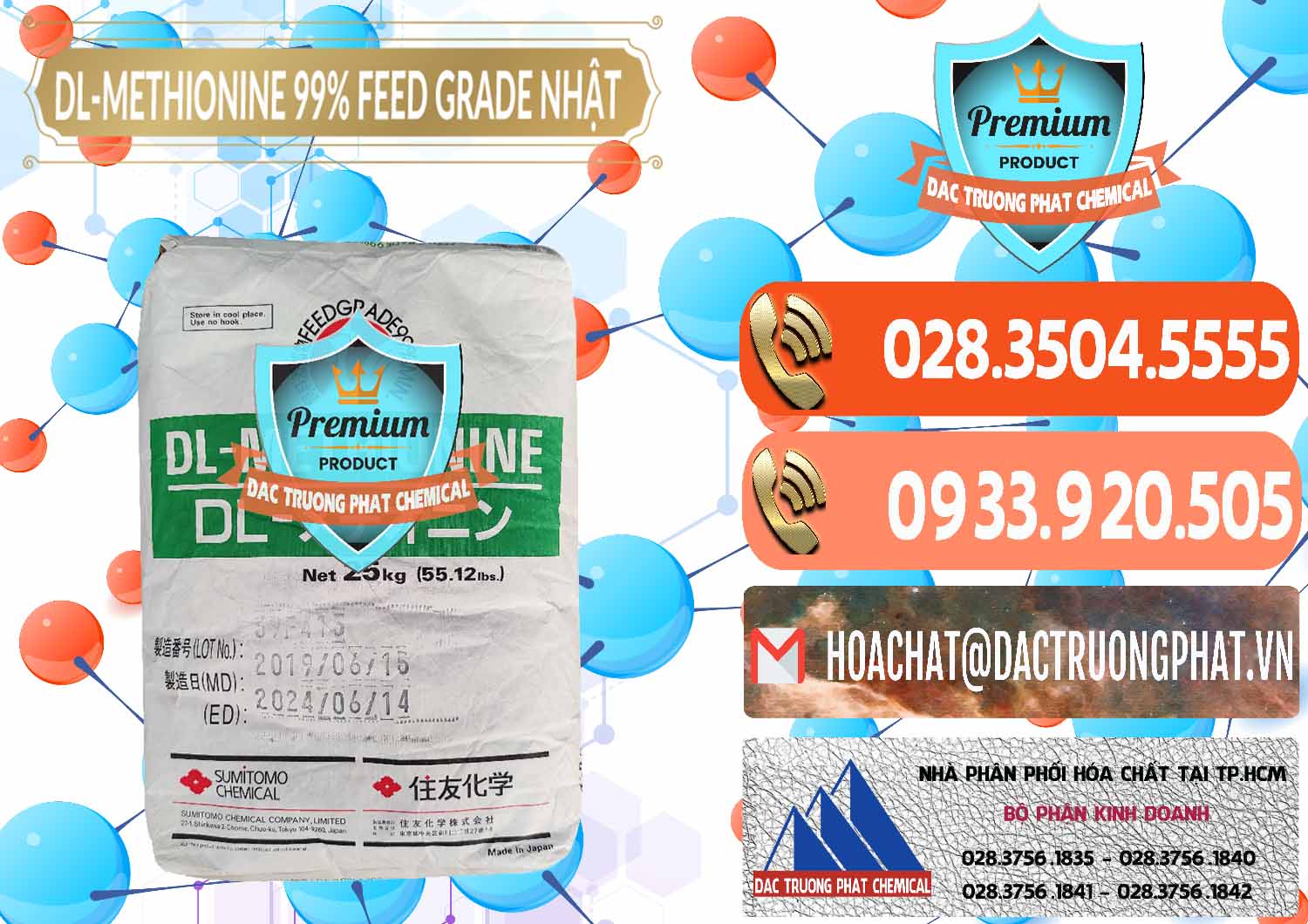 Nhà phân phối _ bán DL-Methionine - C5H11NO2S Feed Grade Sumitomo Nhật Bản Japan - 0313 - Nơi cung cấp và nhập khẩu hóa chất tại TP.HCM - hoachatmientay.com