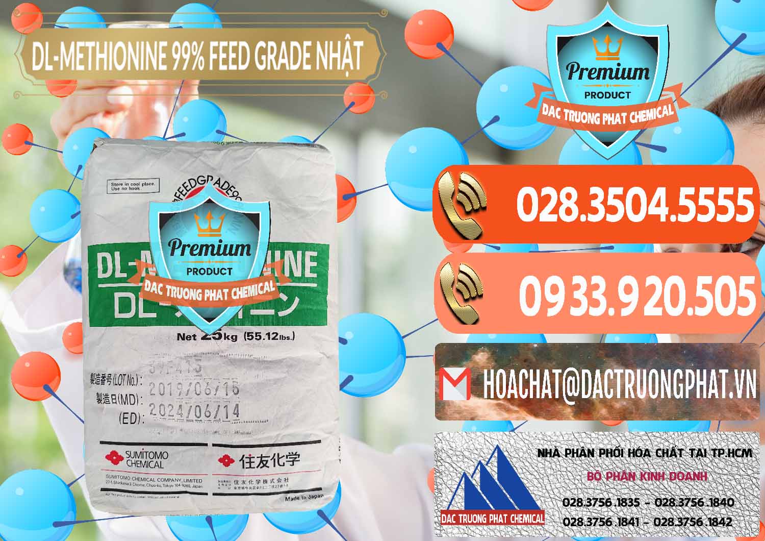 Nơi chuyên kinh doanh & bán DL-Methionine - C5H11NO2S Feed Grade Sumitomo Nhật Bản Japan - 0313 - Chuyên nhập khẩu _ phân phối hóa chất tại TP.HCM - hoachatmientay.com