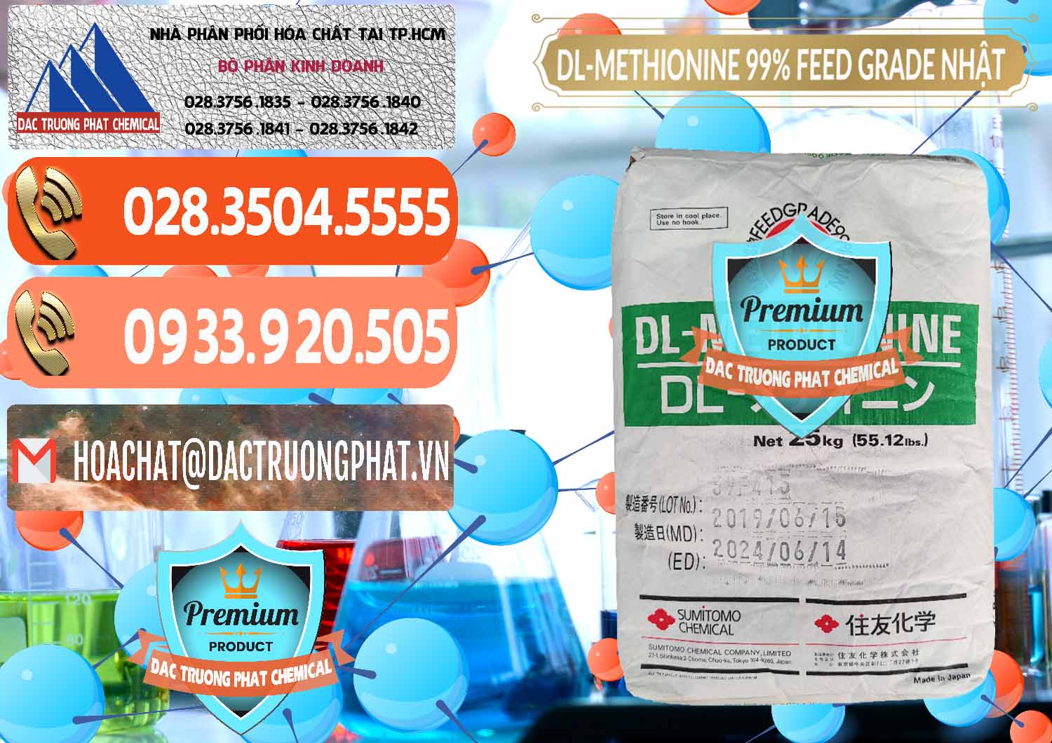 Chuyên cung ứng & bán DL-Methionine - C5H11NO2S Feed Grade Sumitomo Nhật Bản Japan - 0313 - Nơi cung cấp - bán hóa chất tại TP.HCM - hoachatmientay.com