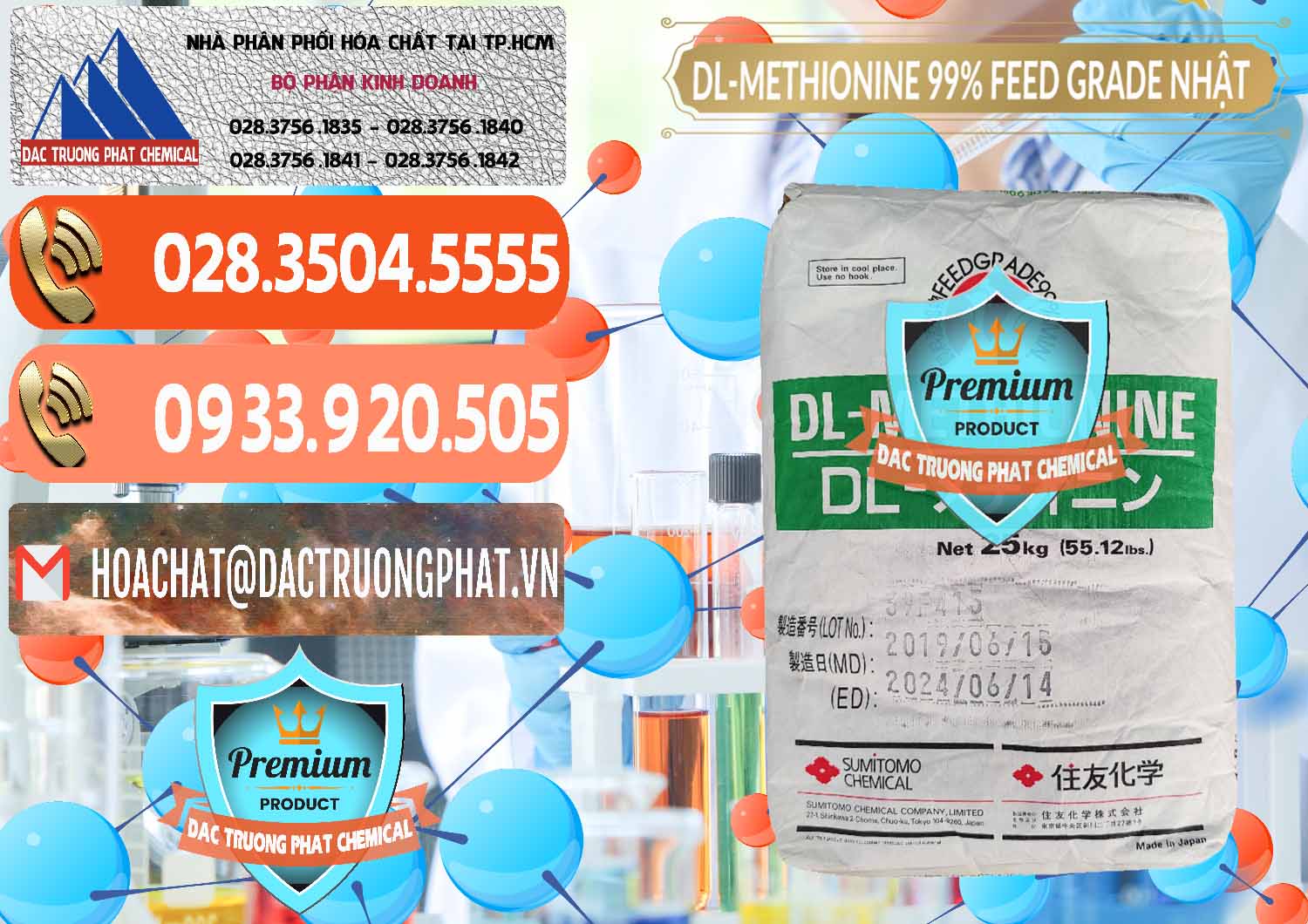 Đơn vị cung cấp ( bán ) DL-Methionine - C5H11NO2S Feed Grade Sumitomo Nhật Bản Japan - 0313 - Bán - cung cấp hóa chất tại TP.HCM - hoachatmientay.com