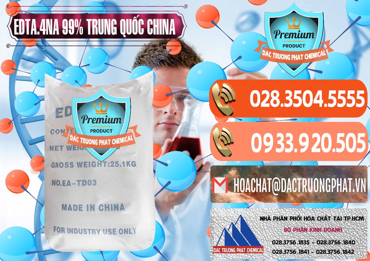 Chuyên cung cấp và bán EDTA.4NA - EDTA Muối 99% Trung Quốc China - 0292 - Công ty chuyên phân phối _ nhập khẩu hóa chất tại TP.HCM - hoachatmientay.com