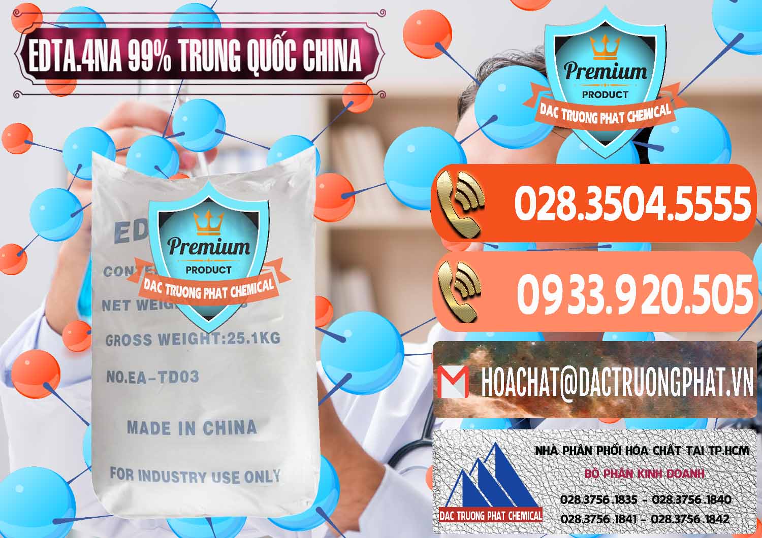 Nơi kinh doanh và bán EDTA.4NA - EDTA Muối 99% Trung Quốc China - 0292 - Cty chuyên nhập khẩu và phân phối hóa chất tại TP.HCM - hoachatmientay.com