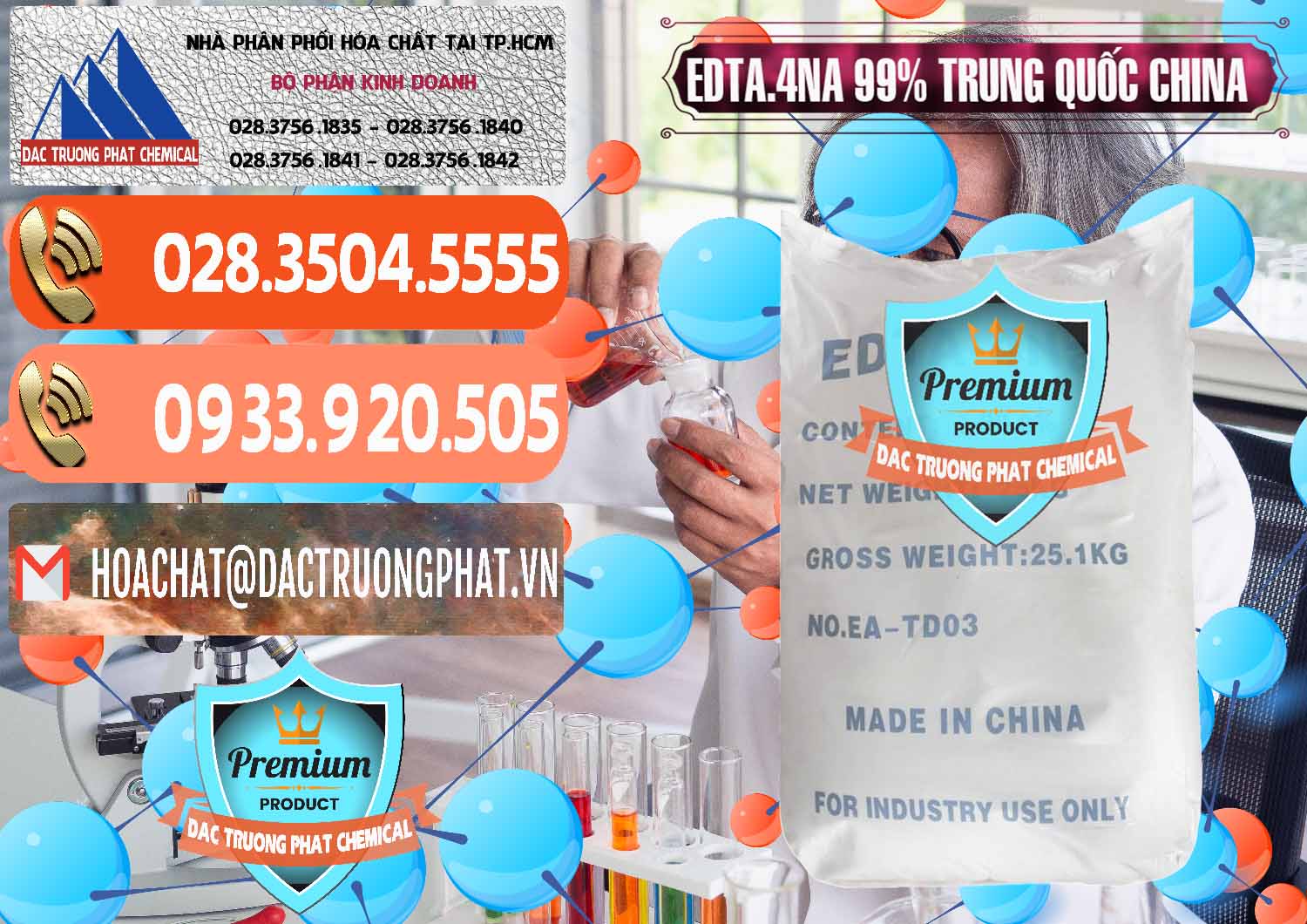 Nơi bán & cung ứng EDTA.4NA - EDTA Muối 99% Trung Quốc China - 0292 - Chuyên nhập khẩu và cung cấp hóa chất tại TP.HCM - hoachatmientay.com