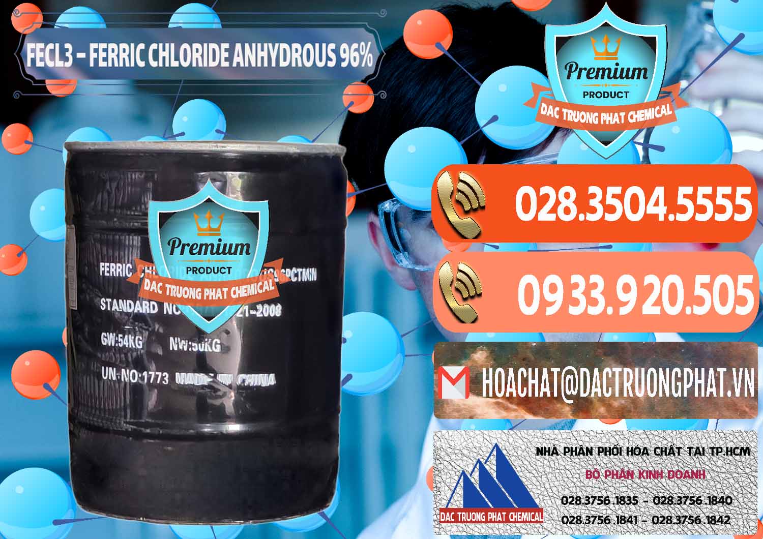 Nơi chuyên kinh doanh và bán FECL3 – Ferric Chloride Anhydrous 96% Trung Quốc China - 0065 - Phân phối ( nhập khẩu ) hóa chất tại TP.HCM - hoachatmientay.com