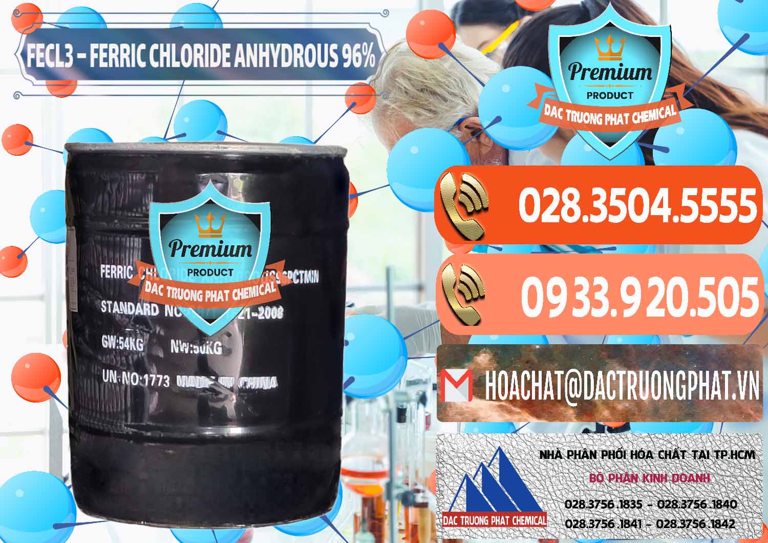 Đơn vị nhập khẩu & bán FECL3 – Ferric Chloride Anhydrous 96% Trung Quốc China - 0065 - Cung cấp & kinh doanh hóa chất tại TP.HCM - hoachatmientay.com