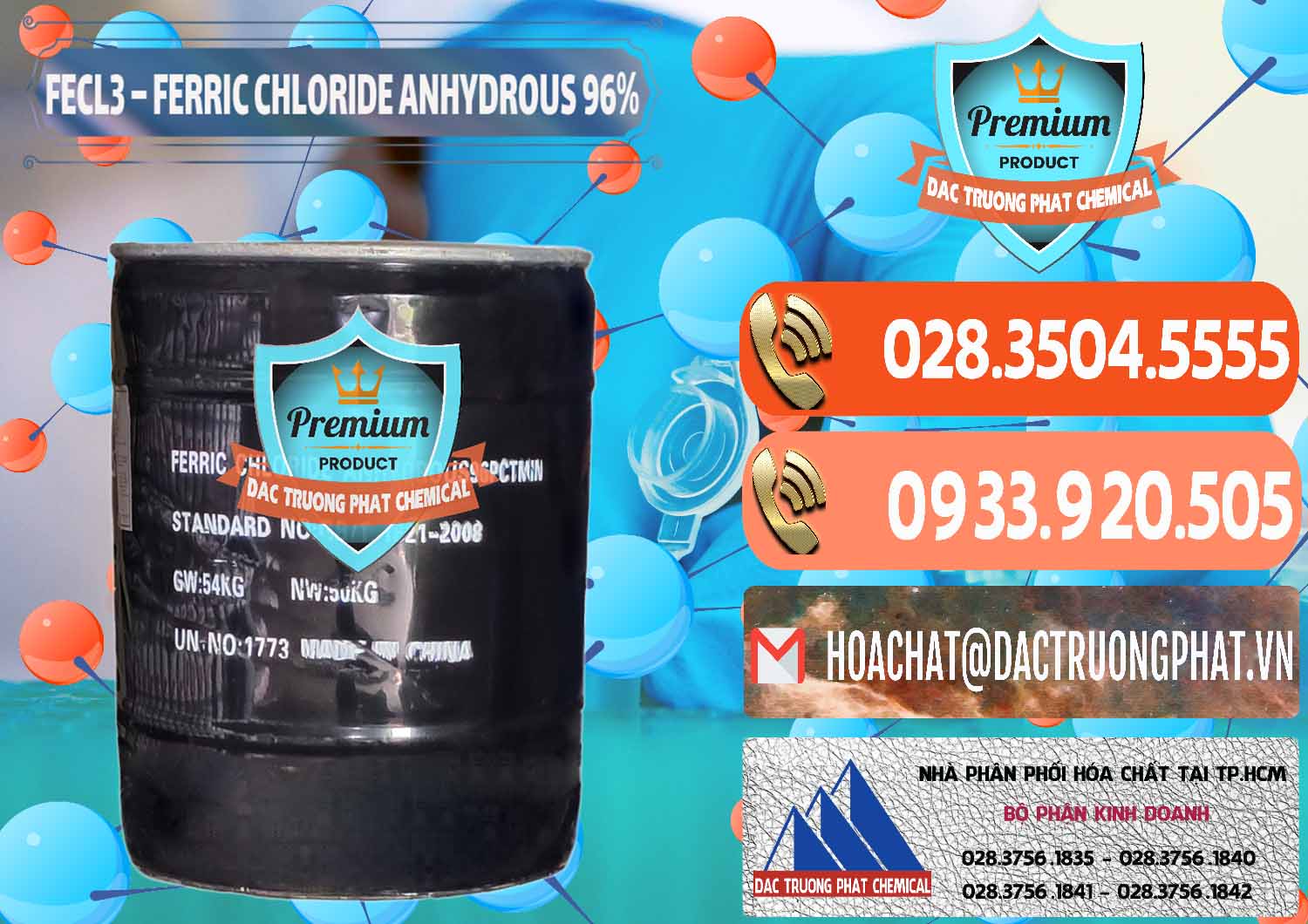 FECL3 – Ferric Chloride Anhydrous 96% Trung Quốc China Đơn vị bán & phân phối FECL3 – Ferric Chloride Anhydrous 96% Trung Quốc China - 0065 - Phân phối - cung cấp hóa chất tại TP.HCM - hoachatmientay.com