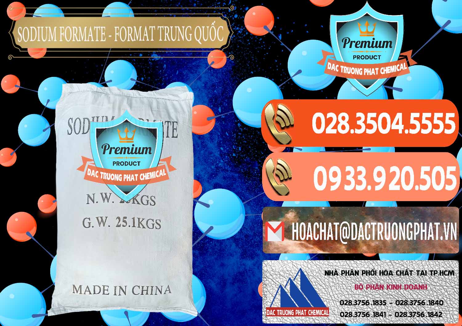 Công ty chuyên cung ứng ( bán ) Sodium Formate - Natri Format Trung Quốc China - 0142 - Nơi phân phối - bán hóa chất tại TP.HCM - hoachatmientay.com