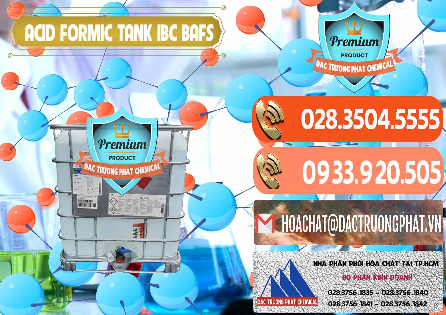 Nhập khẩu & bán Acid Formic - Axit Formic Tank - Bồn IBC BASF Đức - 0366 - Nhà cung cấp và kinh doanh hóa chất tại TP.HCM - hoachatmientay.com