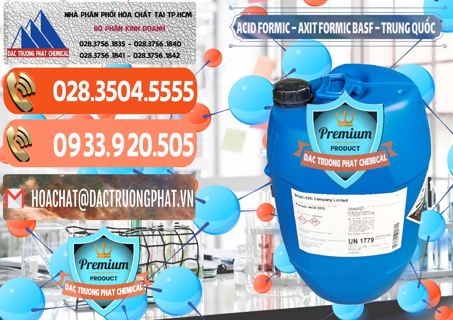 Cty chuyên kinh doanh & bán Acid Formic - Axit Formic BASF Trung Quốc China - 0025 - Đơn vị chuyên phân phối & bán hóa chất tại TP.HCM - hoachatmientay.com