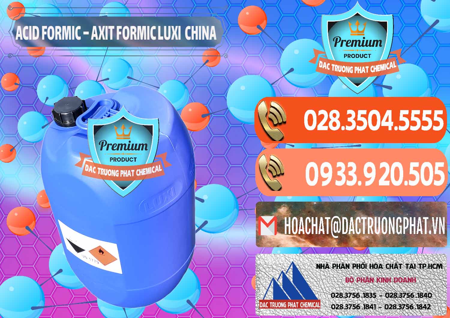 Nơi bán - cung ứng Acid Formic - Axit Formic Luxi Trung Quốc China - 0029 - Nơi chuyên nhập khẩu - phân phối hóa chất tại TP.HCM - hoachatmientay.com
