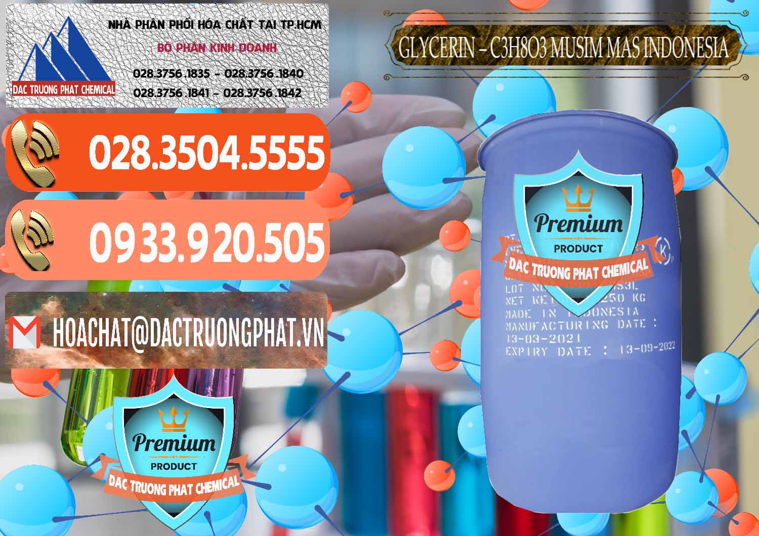 Cty phân phối - bán Glycerin – C3H8O3 99.7% Musim Mas Indonesia - 0272 - Đơn vị phân phối ( cung cấp ) hóa chất tại TP.HCM - hoachatmientay.com