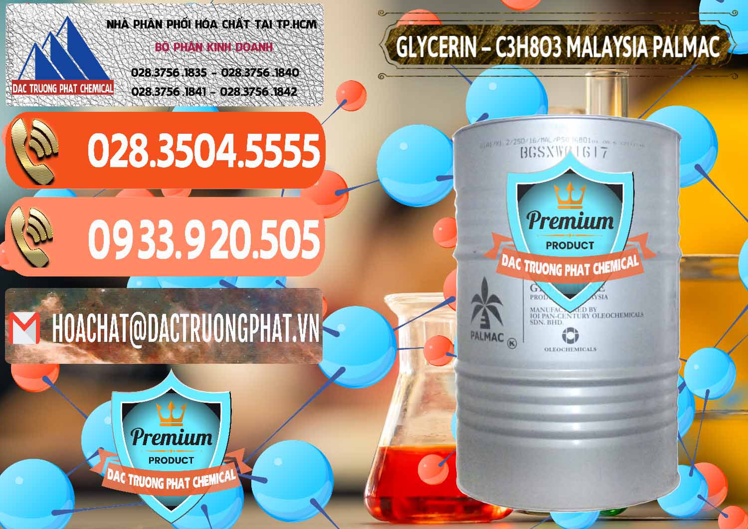 Nơi chuyên bán _ cung cấp Glycerin – C3H8O3 99.7% Malaysia Palmac - 0067 - Nhà phân phối _ bán hóa chất tại TP.HCM - hoachatmientay.com