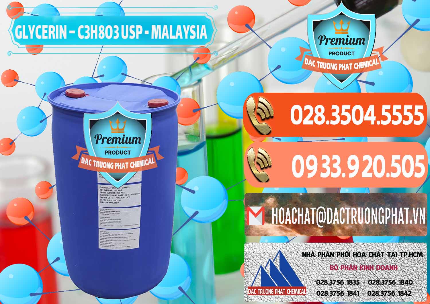 Nơi chuyên cung cấp ( bán ) Glycerin – C3H8O3 USP Malaysia - 0233 - Chuyên phân phối ( bán ) hóa chất tại TP.HCM - hoachatmientay.com