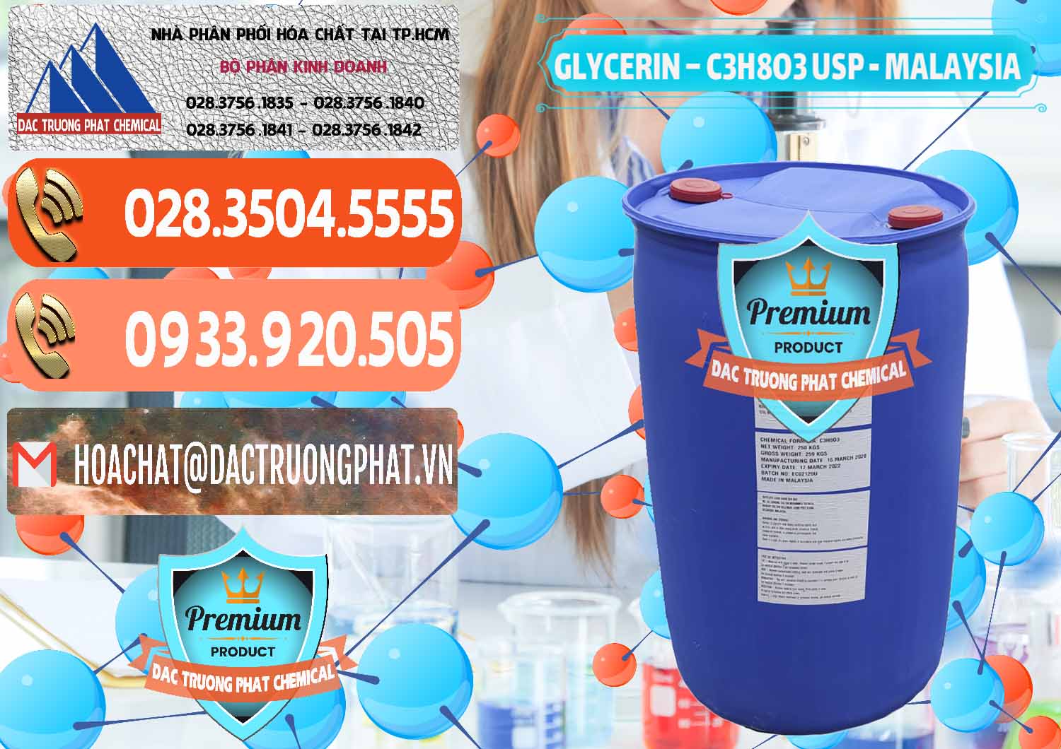 Chuyên phân phối _ bán Glycerin – C3H8O3 USP Malaysia - 0233 - Công ty chuyên cung cấp - nhập khẩu hóa chất tại TP.HCM - hoachatmientay.com
