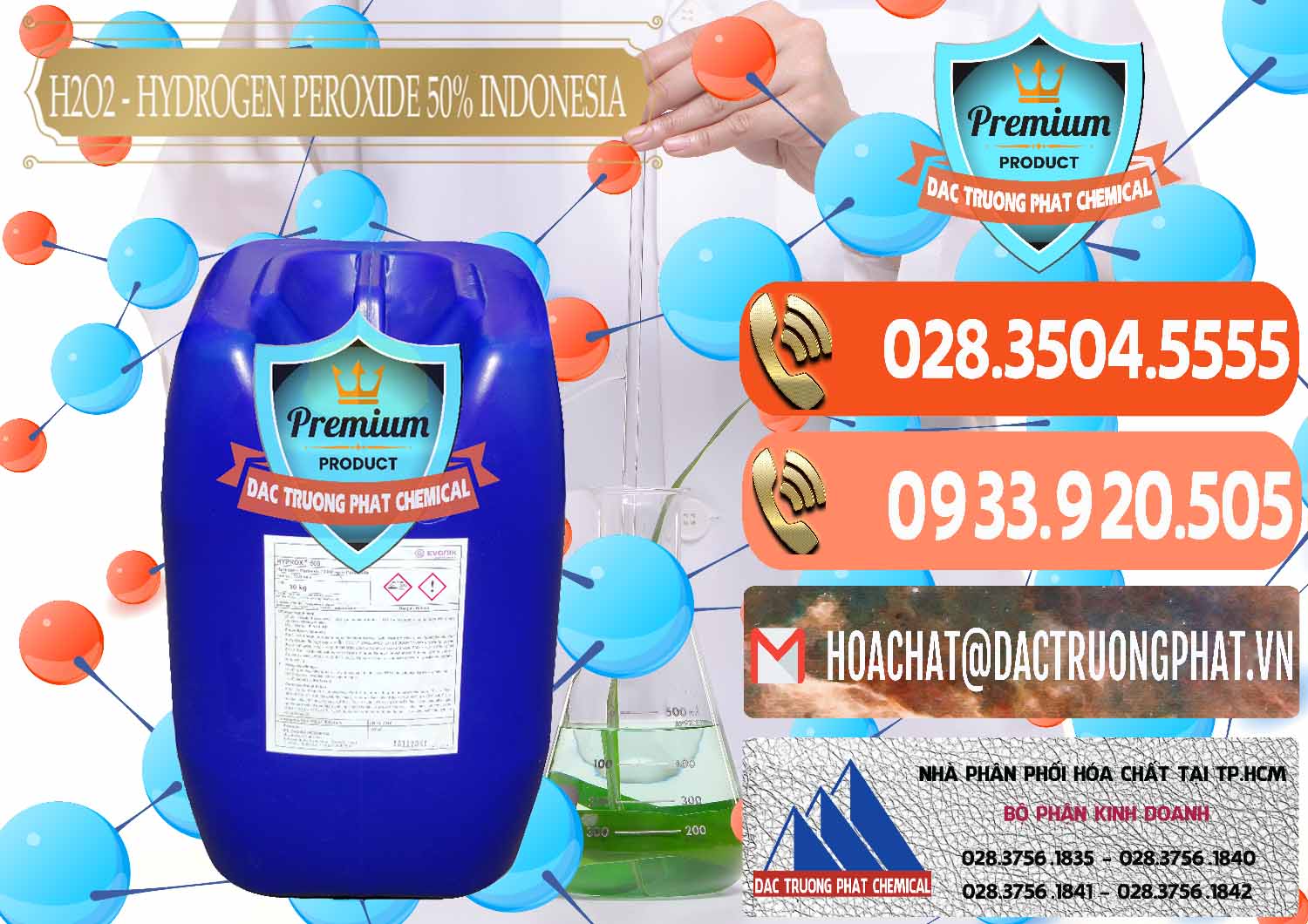 Nhà cung ứng và bán H2O2 - Hydrogen Peroxide 50% Evonik Indonesia - 0070 - Đơn vị chuyên kinh doanh - cung cấp hóa chất tại TP.HCM - hoachatmientay.com