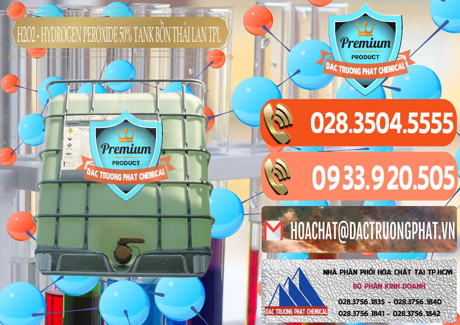 Cty bán / thương mại hóa chất Oxy Già Liquid > Hydrogen Peroxide 50% Tank IBC Bồn Thái Lan TPL Đơn vị cung ứng - bán H2O2 - Hydrogen Peroxide 50% Tank IBC Bồn Thái Lan TPL - 0073 - Nơi chuyên bán ( phân phối ) hóa chất tại TP.HCM - hoachatmientay.com