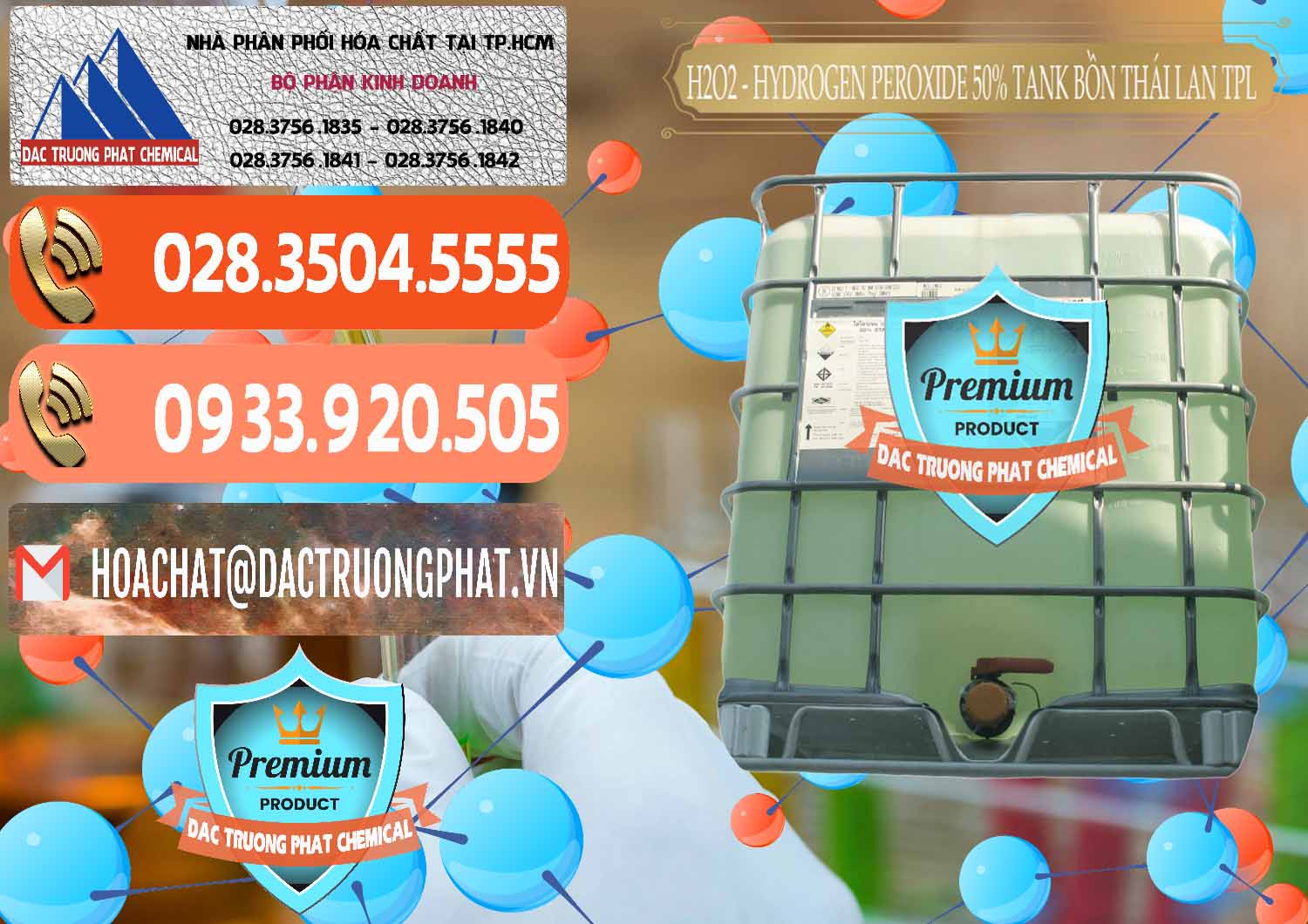 Cty chuyên phân phối * bán H2O2 ß Hydrogen Dioxide Dạng Nước 50% Tank IBC Bồn Thái Lan TPL Công ty chuyên cung ứng & bán H2O2 - Hydrogen Peroxide 50% Tank IBC Bồn Thái Lan TPL - 0073 - Cty cung cấp & kinh doanh hóa chất tại TP.HCM - hoachatmientay.com