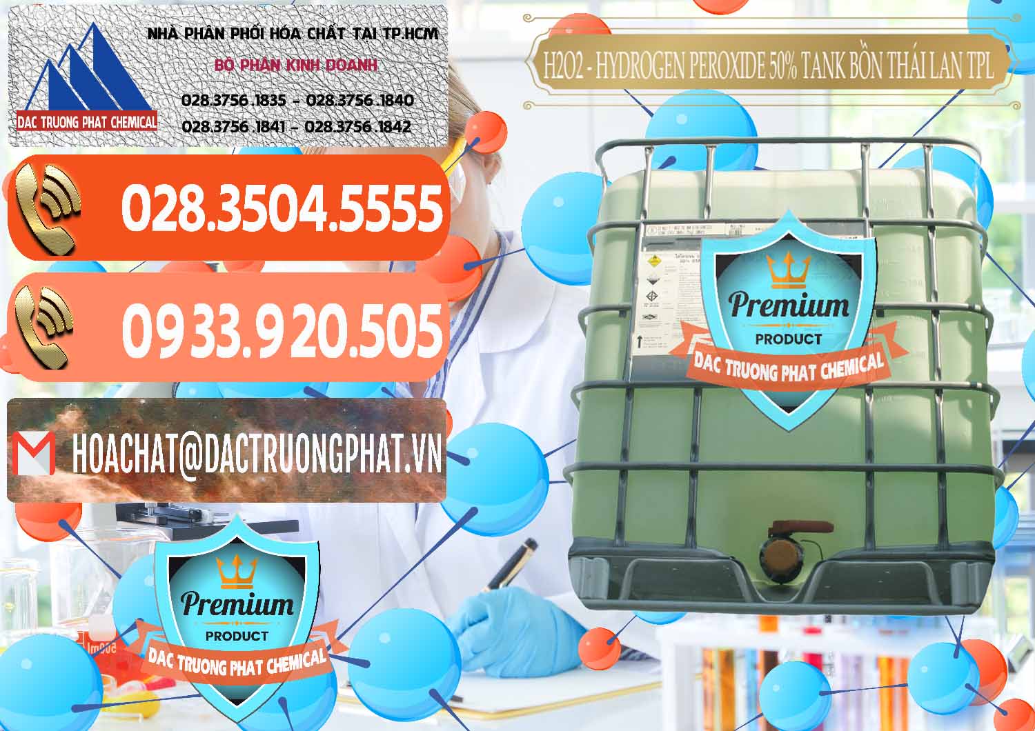Nơi chuyên bán » cung ứng Hóa chất Liquid Ôxy Già — Hydrogen Peroxide Tank IBC Bồn TPL Thái Bán H2O2 - Hydrogen Peroxide 50% Tank IBC Bồn Thái Lan TPL - 0073 - Phân phối và cung cấp hóa chất tại TP.HCM - hoachatmientay.com