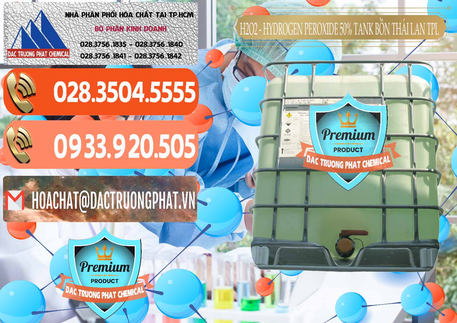 Kinh doanh và bán H2O2 - Hydrogen Peroxide 50% Tank IBC Bồn Thái Lan TPL - 0073 - Nhà nhập khẩu - cung cấp hóa chất tại TP.HCM - hoachatmientay.com