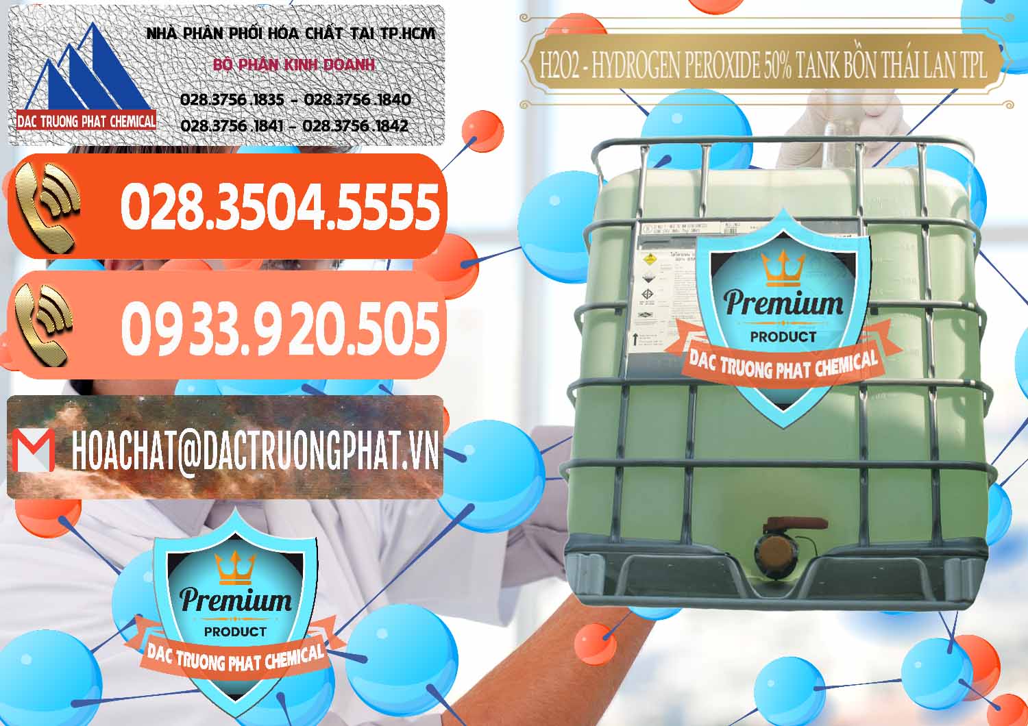 Cty chuyên phân phối * bán H2O2 ß Hydrogen Dioxide Dạng Nước 50% Tank IBC Bồn Thái Lan TPL Đơn vị chuyên cung ứng _ bán H2O2 - Hydrogen Peroxide 50% Tank IBC Bồn Thái Lan TPL - 0073 - Đơn vị nhập khẩu _ phân phối hóa chất tại TP.HCM - hoachatmientay.com