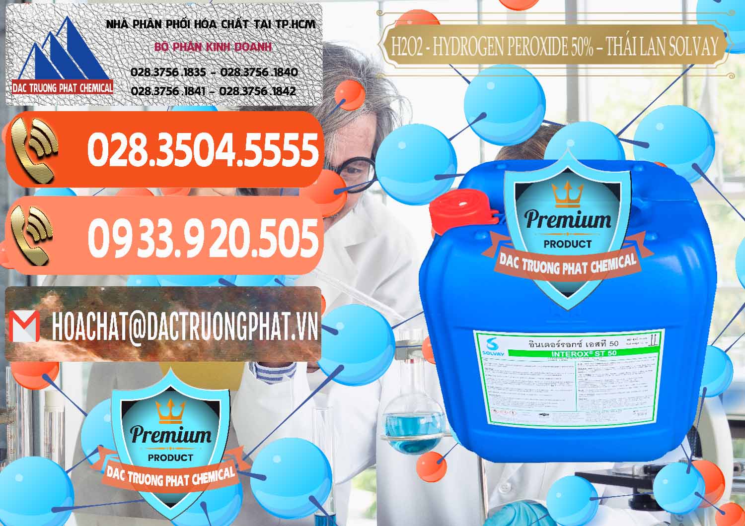 Cty cung cấp & bán H2O2 - Hydrogen Peroxide 50% Thái Lan Solvay - 0068 - Nhà nhập khẩu và phân phối hóa chất tại TP.HCM - hoachatmientay.com