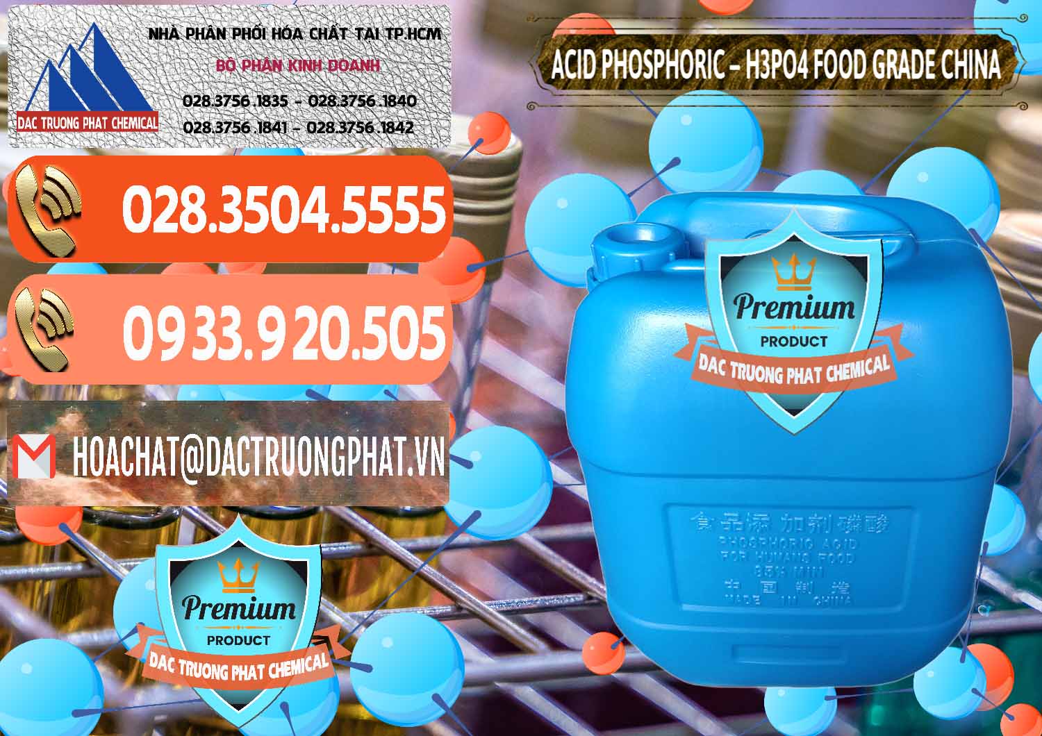 Đơn vị cung cấp & bán Acid Phosphoric – H3PO4 85% Food Grade Trung Quốc China - 0015 - Cty chuyên phân phối - bán hóa chất tại TP.HCM - hoachatmientay.com