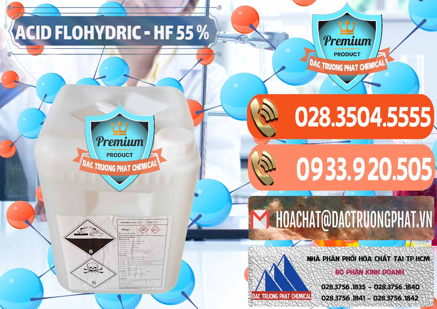 Nơi chuyên kinh doanh - bán Axit HF - Acid HF 55% Can Trắng Trung Quốc China - 0079 - Công ty cung cấp - nhập khẩu hóa chất tại TP.HCM - hoachatmientay.com