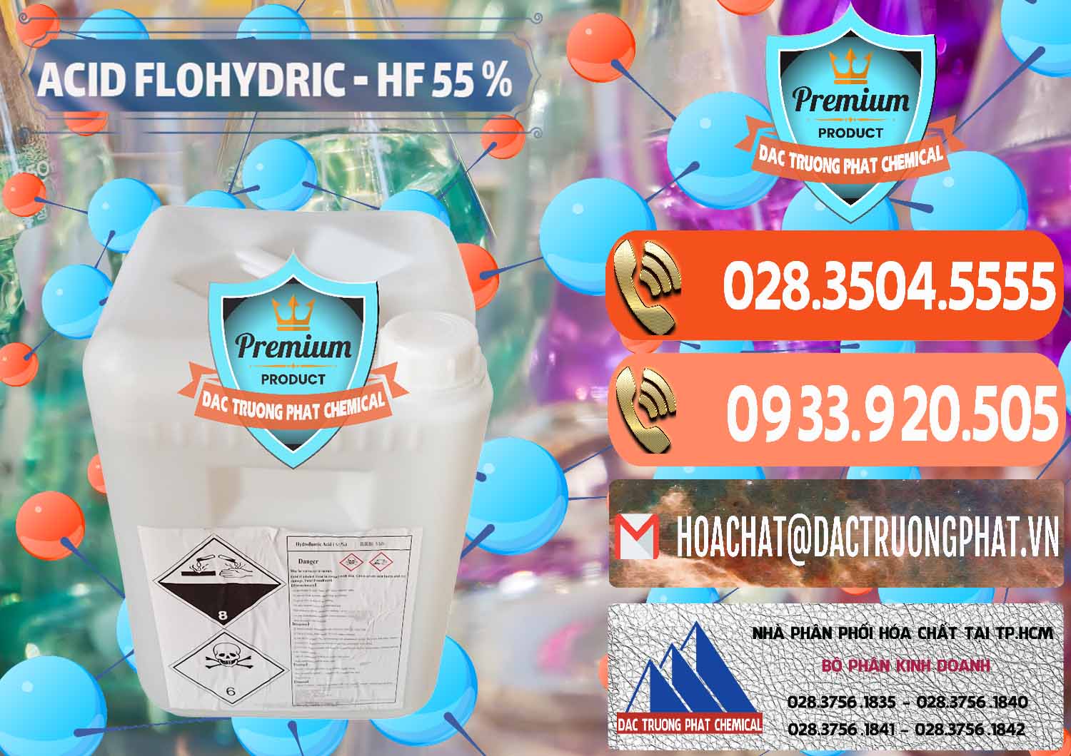 Đơn vị nhập khẩu _ bán Axit HF - Acid HF 55% Can Trắng Trung Quốc China - 0079 - Nhà cung cấp và phân phối hóa chất tại TP.HCM - hoachatmientay.com