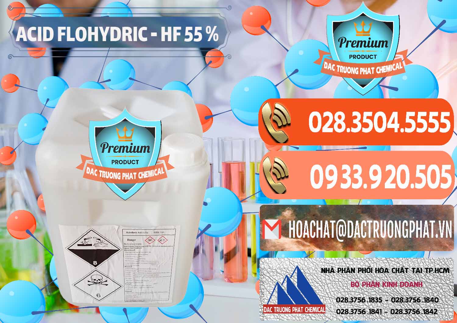 Công ty chuyên bán - cung cấp Axit HF - Acid HF 55% Can Trắng Trung Quốc China - 0079 - Công ty chuyên kinh doanh ( cung cấp ) hóa chất tại TP.HCM - hoachatmientay.com