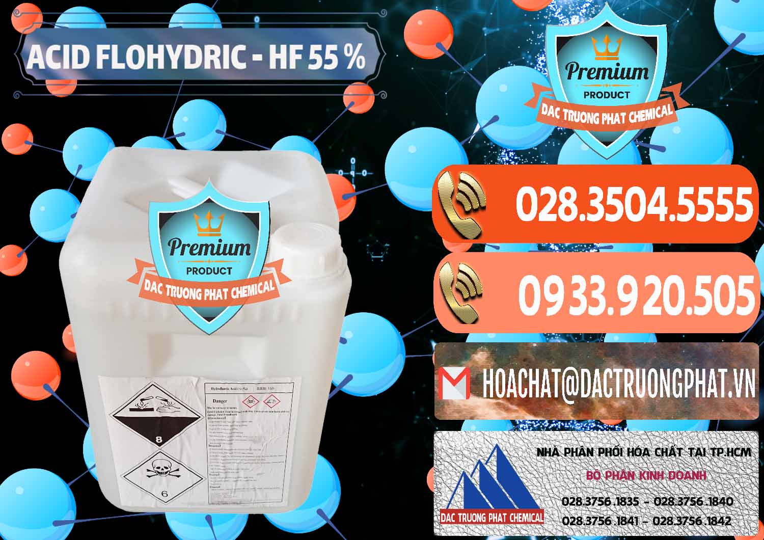Công ty chuyên bán ( cung ứng ) Axit HF - Acid HF 55% Can Trắng Trung Quốc China - 0079 - Công ty phân phối & cung ứng hóa chất tại TP.HCM - hoachatmientay.com