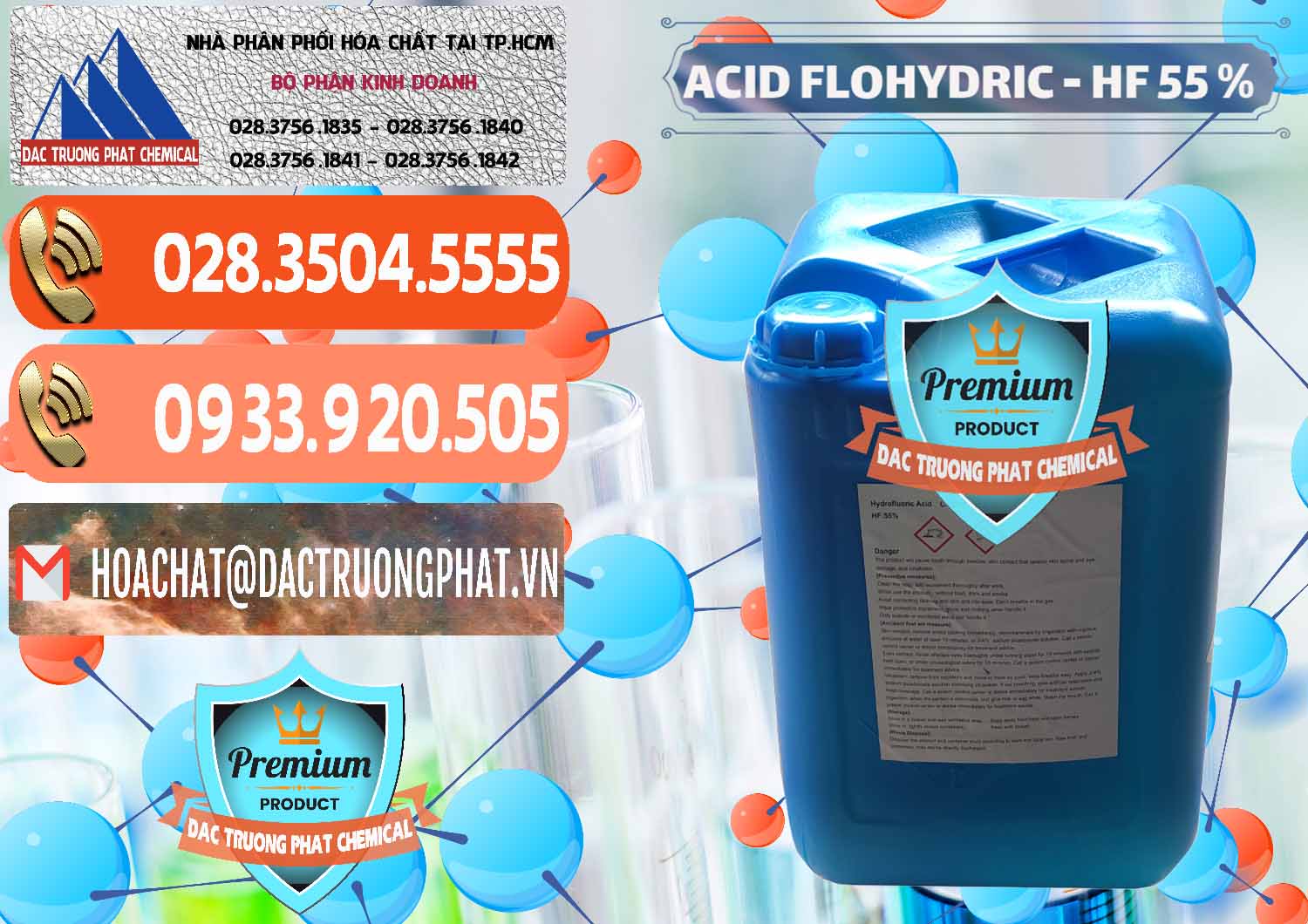Nhà nhập khẩu & bán Axit HF - Acid HF 55% Can Xanh Trung Quốc China - 0080 - Nơi chuyên cung cấp _ nhập khẩu hóa chất tại TP.HCM - hoachatmientay.com