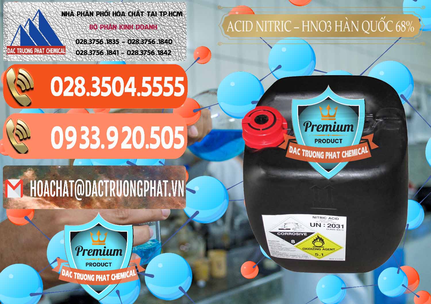 Công ty cung ứng ( bán ) Acid Nitric – Axit Nitric HNO3 68% Huchem Hàn Quốc Korea - 0030 - Nhà nhập khẩu & cung cấp hóa chất tại TP.HCM - hoachatmientay.com