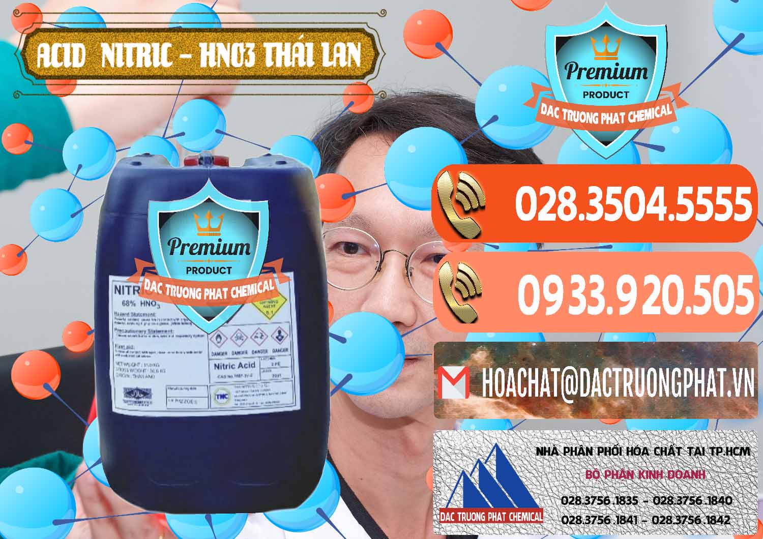 Nơi chuyên cung ứng ( bán ) Acid Nitric – Axit Nitric HNO3 Thái Lan Thailand - 0344 - Nơi phân phối & kinh doanh hóa chất tại TP.HCM - hoachatmientay.com